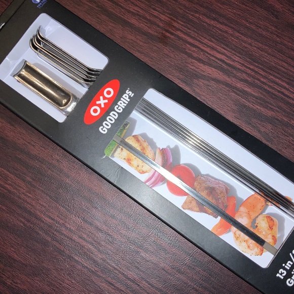 OXO Good Grips 6-Piece stainless steel Grilling Skewer Set New in box - Picture 1 of 4